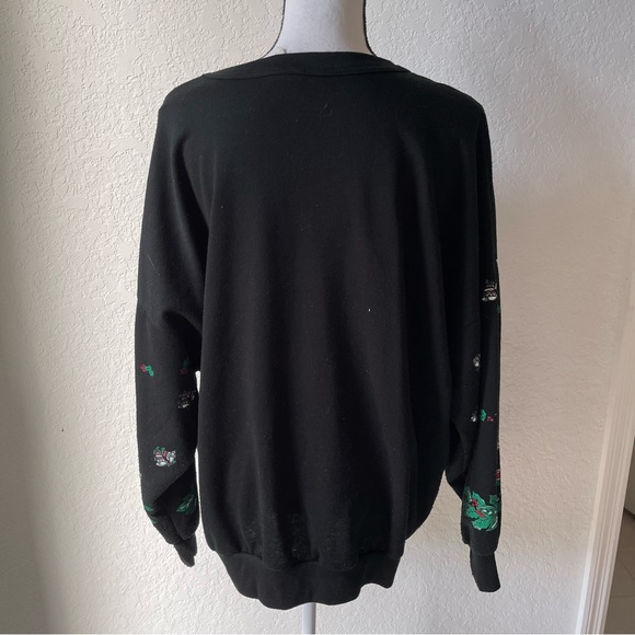 Holiday time vintage ugly printed Christmas sweatshirt - Picture 6 of 10